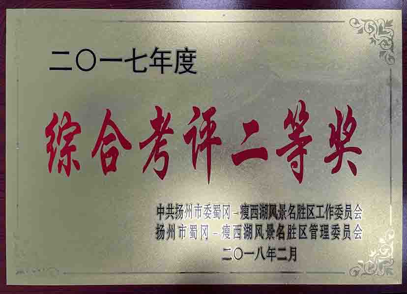 綜合考評二等獎